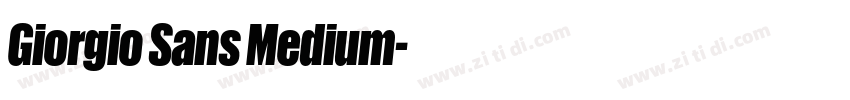 Giorgio Sans Medium字体转换